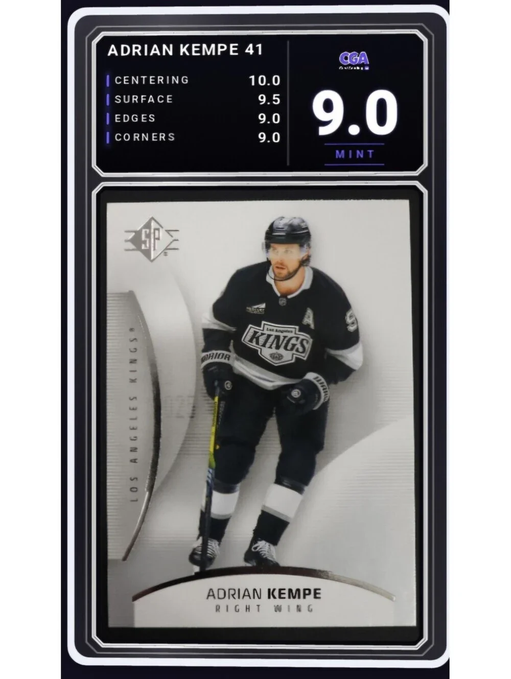 2025-26 SP Upper Deck #41 Adrian Kempe Los Angeles Kings - CGA 9.0 Digital Grade